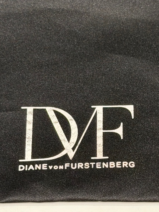 Diane Von Furstenberg DVF Authentic Black Dustbag 11.25"W x 8.25"H Black w Logo - Picture 3 of 3